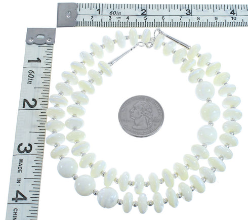 Mother Of Pearl Bead Necklace KX121008